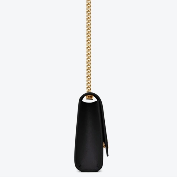 YSL Saint Laurent KATE SMALL CHAIN BAG IN GRAIN DE POUDRE LEATHER! MSRP$2,100 - Picture 6 of 13